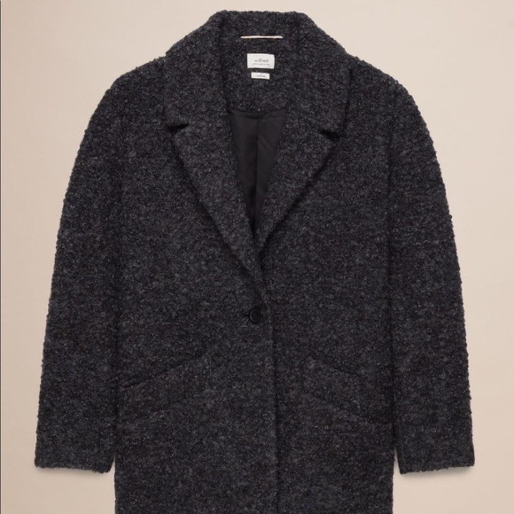 WILFRED Gondry Alpaca Grey Jacket Coat Button-Up - Picture 2 of 8